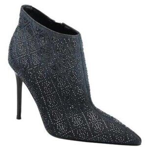 NEW Guess Fazzie Rhinestone‎ Dressy Ankle Booties in Black, Size 9.5